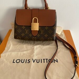 Louis Vuitton Brown and Gold Crossbody Bag